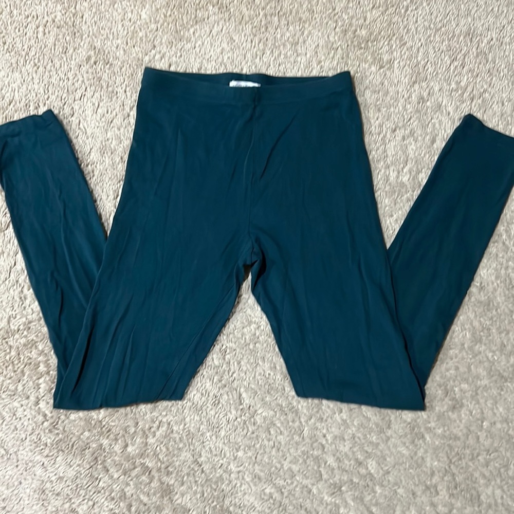 Forever 21 leggings dark green teal